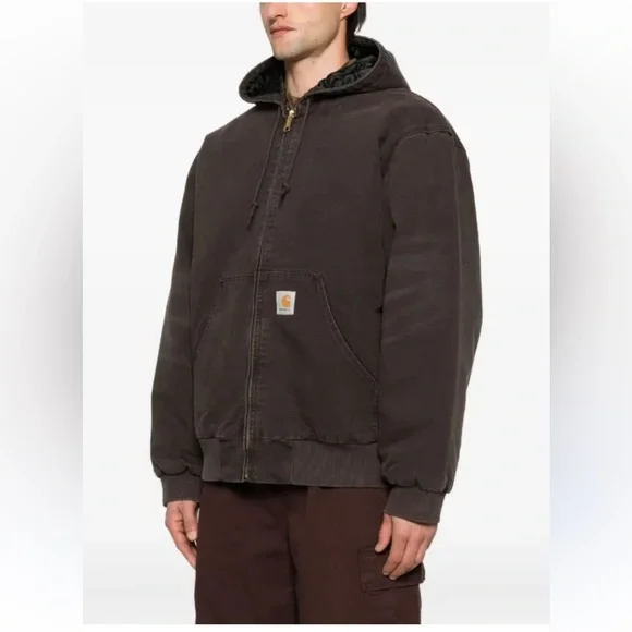 Carhartt Men's Dark Brown Bomber Jacket #14806 - Picture 1 of 6